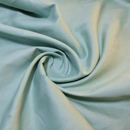 Salbeigrüner, dicker, einfarbiger 100% Baumwoll-Drillstoff, Arbeitskleidung, Kleider-Twill, Bastelstoff, 147,3 cm, Meterware