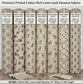Cotton Rich Linen Look Printed Panama Fabric | Decorative Craft & Home Fabric 55" (140cm) Wide 17.5M Roll