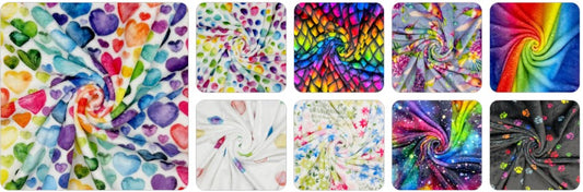 Printed Luxury Cuddle Fleece Fabric | Super Soft Plush Polyester 59" (150cm) Wide 10M Roll