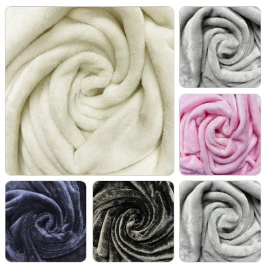 Plain Luxury Cuddle Fleece Fabric | Super Soft Plush Polyester 59" (150cm) Wide 280gsm – Sold by the Meter