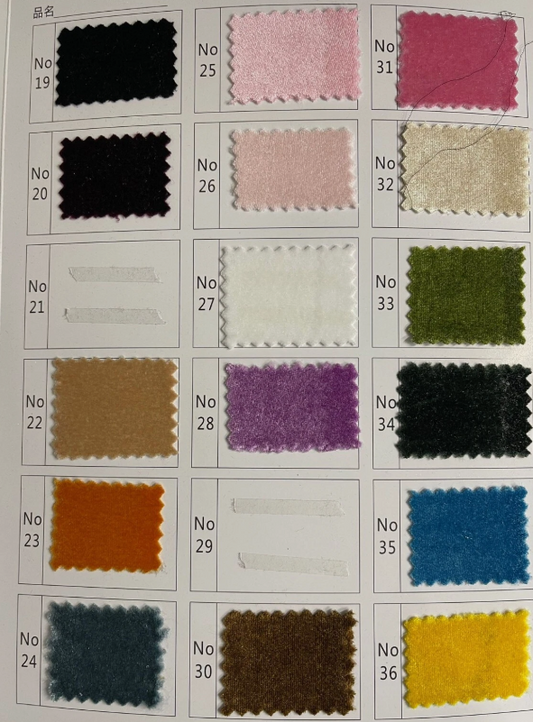 Luxurious Soft Velour Velvet Fabric Plain Stretch Dress Craft Material 58" Wide By The Meter