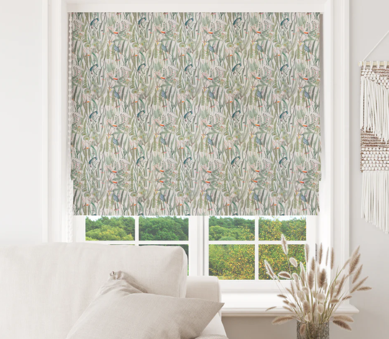 Taiga Print Linen Look Material Heavyweight Upholstery Curtains Blind Fabric 55" Wide By The Meter