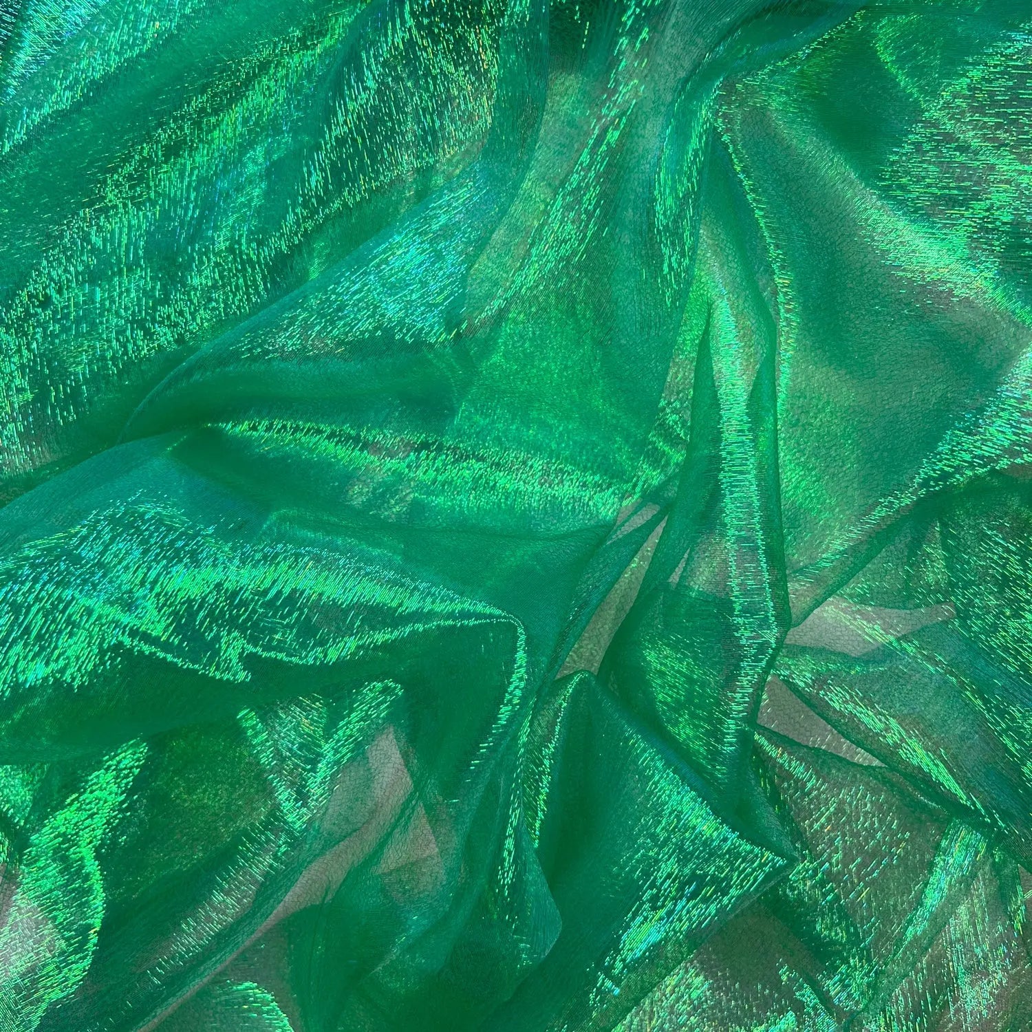 Shimmer Rainbow Organza Fabric | Sheer Shimmer 51" (130cm) Wide â€“ Sold by the Meter