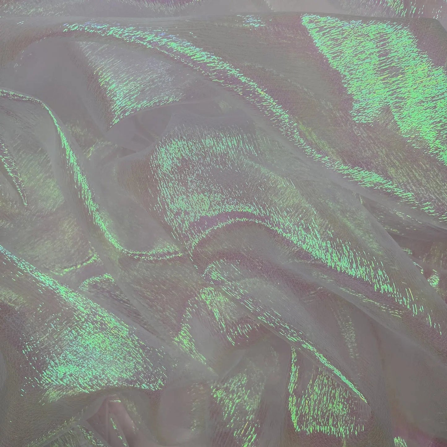 Shimmer Rainbow Organza Fabric | Sheer Shimmer 51" (130cm) Wide â€“ Sold by the Meter