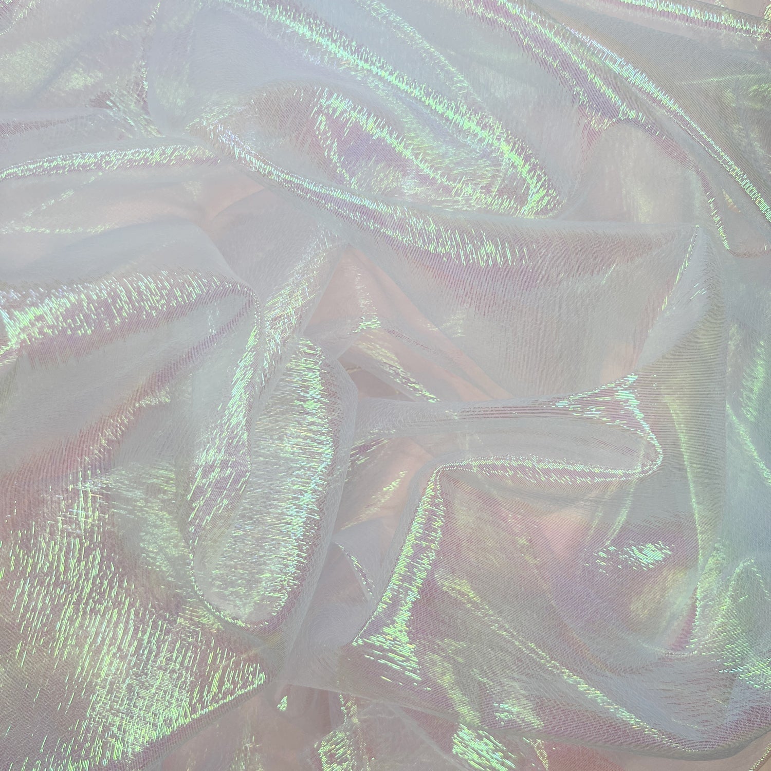 Shimmer Rainbow Organza Fabric | Sheer Shimmer 51" (130cm) Wide – Sold by the Meter