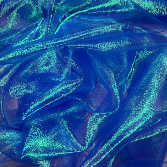 Shimmer Rainbow Organza Fabric | Sheer Shimmer 51" (130cm) Wide â€“ Sold by the Meter