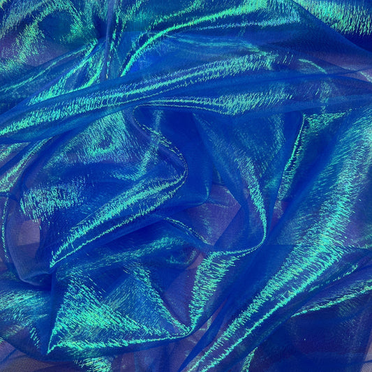 Shimmer Rainbow Organza Fabric | Sheer Shimmer 51" (130cm) Wide – Sold by the Meter