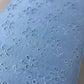 Sky Blue Cotton Broderie Anglaise Eyelet Fabric Dress Craft Costume Material 44" By The Meter