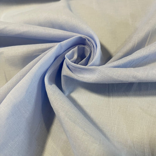 Sky 100% Cotton Lawn Voile Fabric Soft Dress Craft Lining Material 58" By The Meter