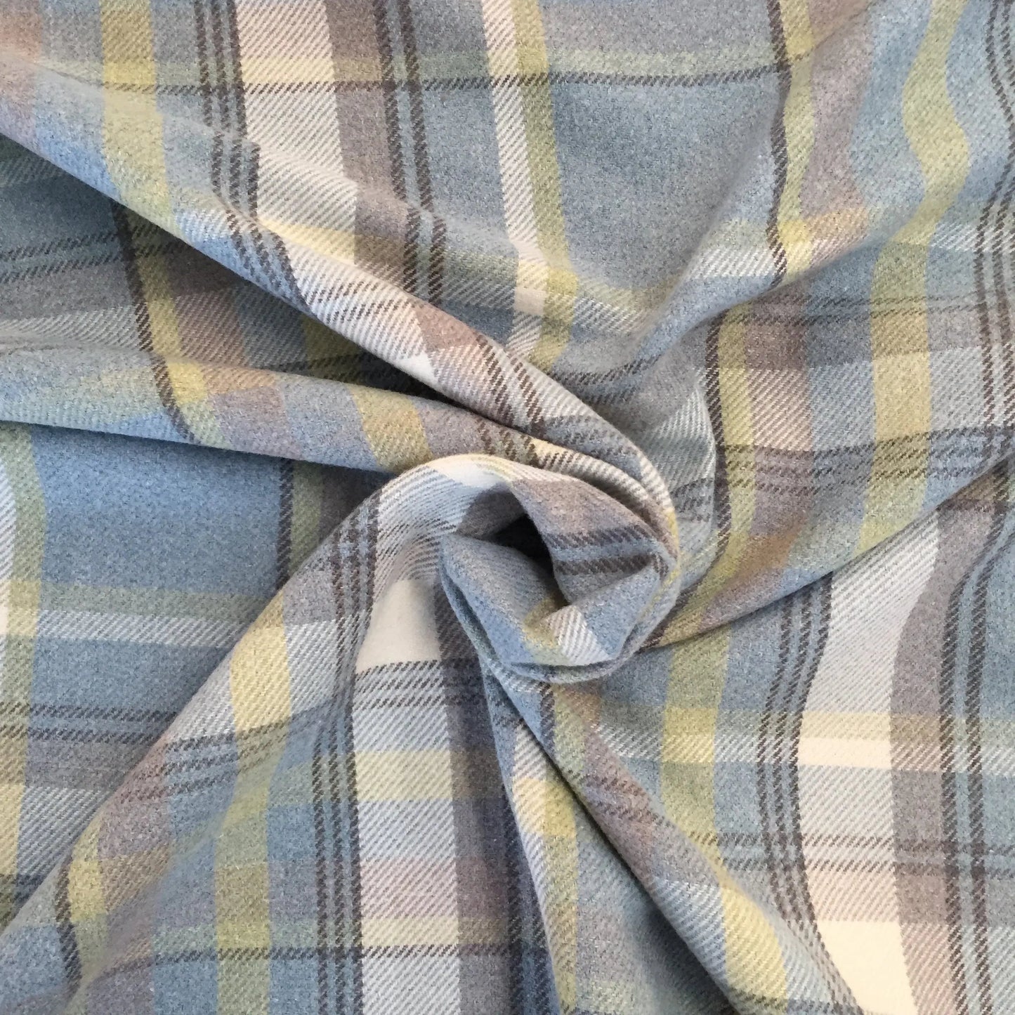 Luxury Weight Faux Wool Effect Tartan Fabric | Heavy 380gsm Upholstery & Coat Fabric 55" (140cm) Wide – Sold by the Meter