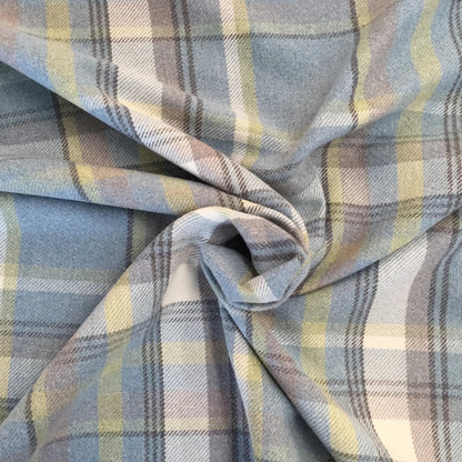 Luxury Weight Faux Wool Effect Tartan Fabric | Heavy 380gsm Upholstery & Coat Fabric 55" (140cm) Wide â€“ Sold by the Meter