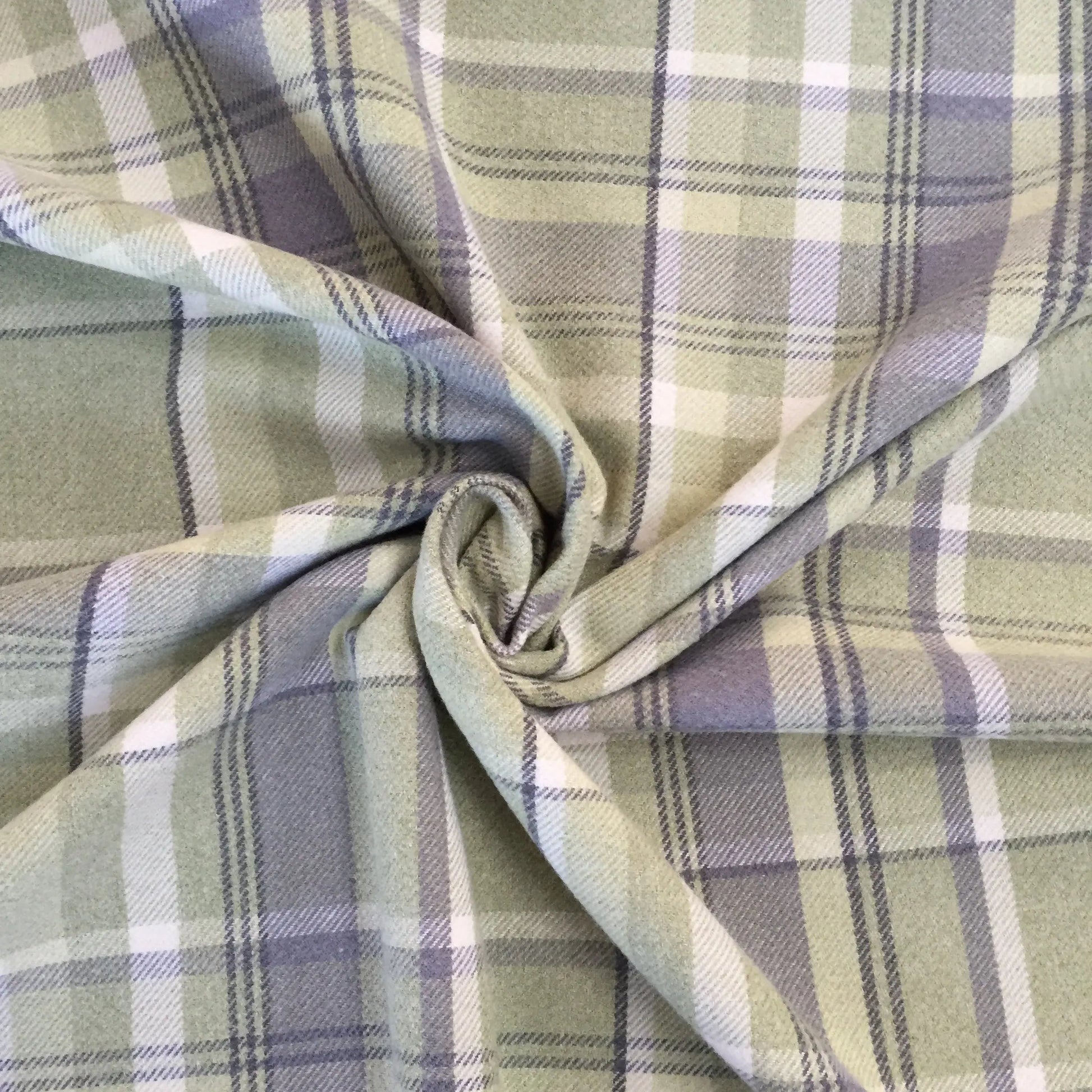 Luxury Weight Faux Wool Effect Tartan Fabric | Heavy 380gsm Upholstery & Coat Fabric 55" (140cm) Wide â€“ Sold by the Meter