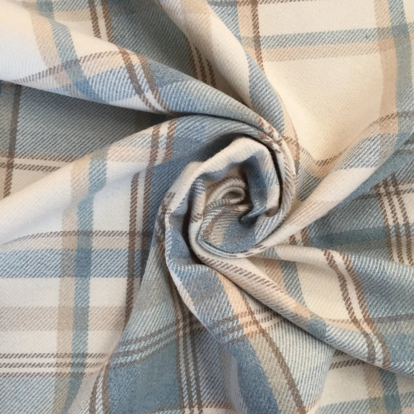 Luxury Weight Faux Wool Effect Tartan Fabric | Heavy 380gsm Upholstery & Coat Fabric 55" (140cm) Wide â€“ Sold by the Meter