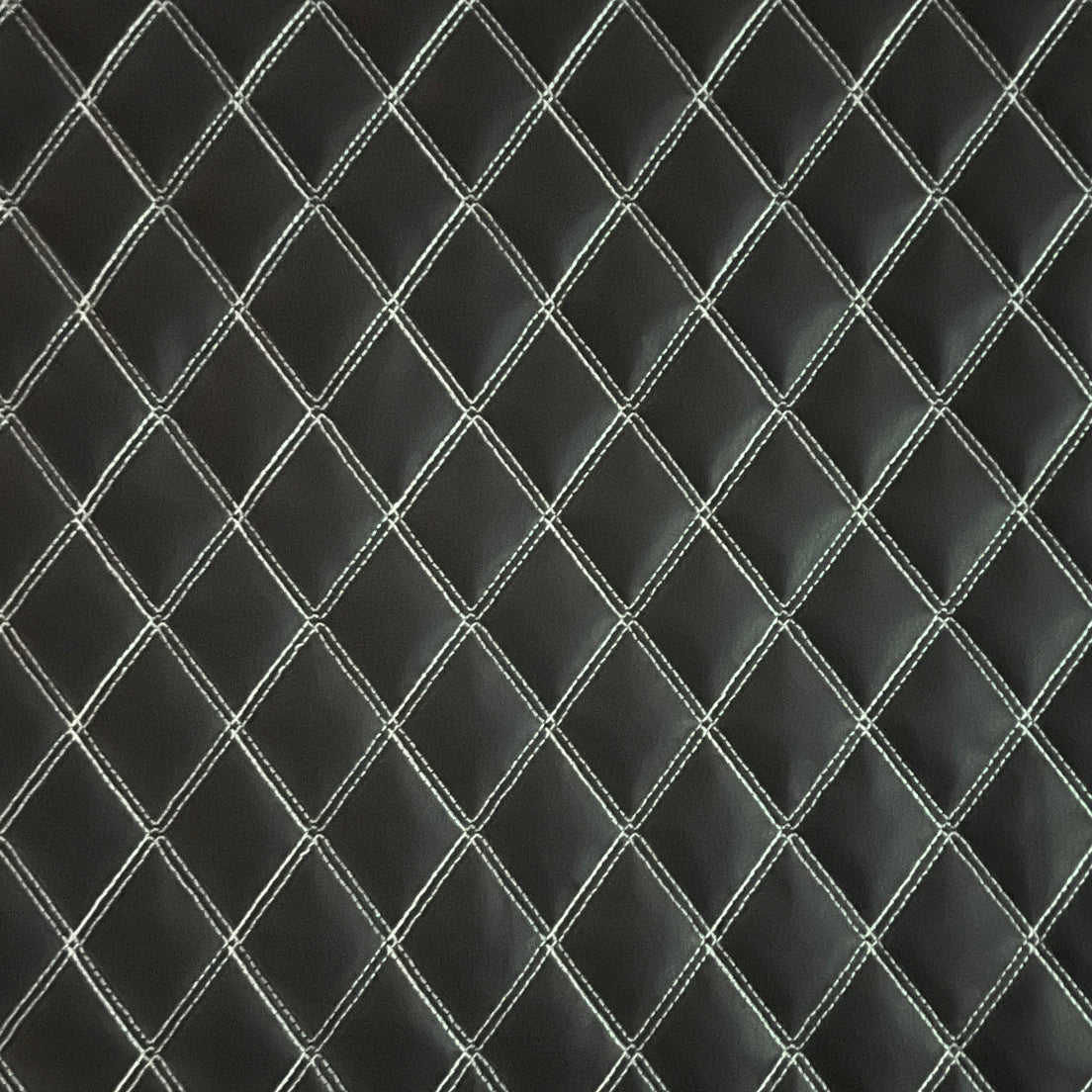 Upholstery Vinyl Leatherette Stitched Diamond Pattern | PVC 140cm Wide – Sold by the Meter