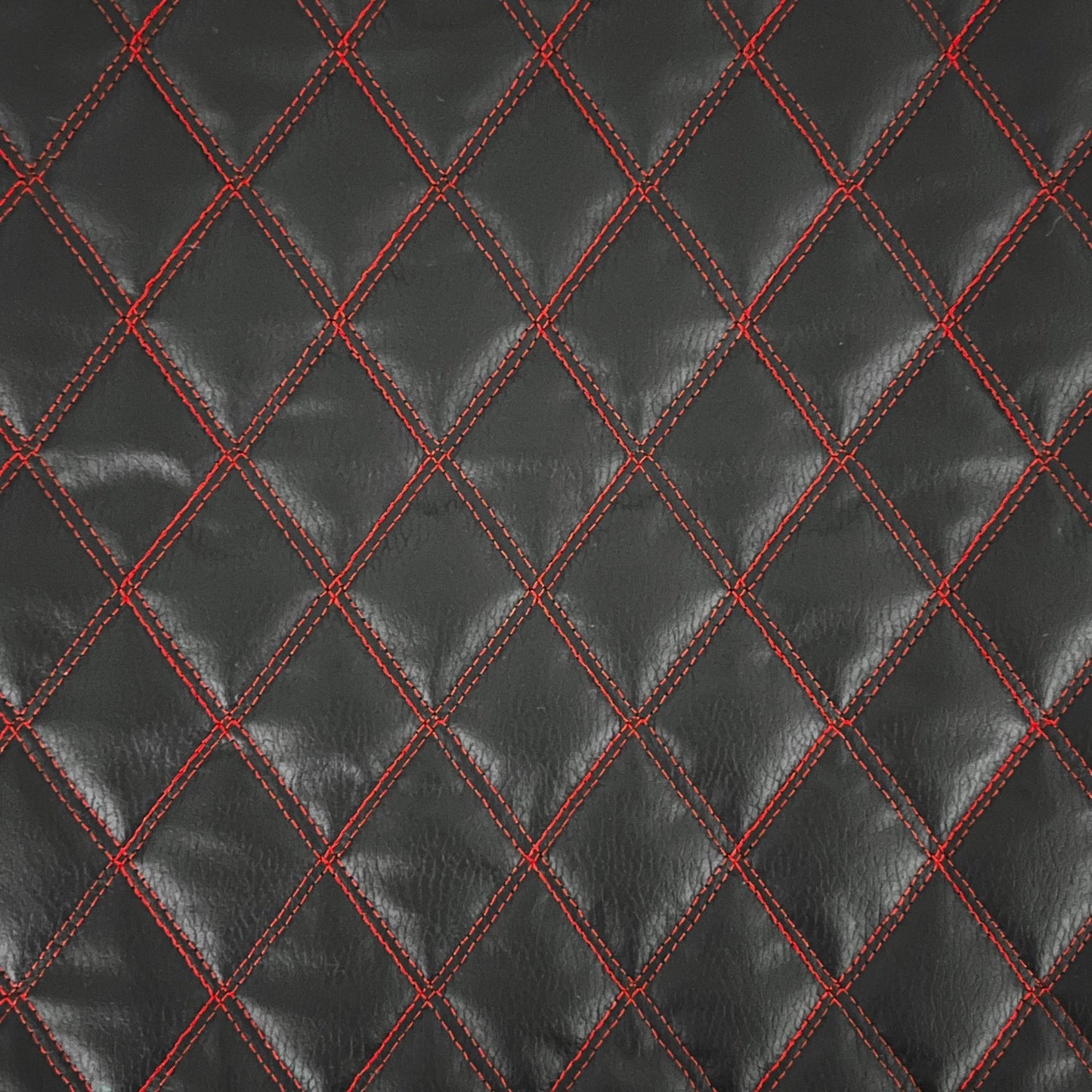 Upholstery Vinyl Leatherette Stitched Diamond Pattern | PVC 140cm Wide – Sold by the Meter