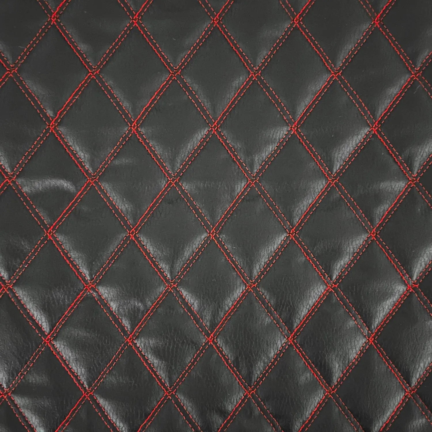 Upholstery Vinyl Leatherette Stitched Diamond Pattern | PVC 140cm Wide â€“ Sold by the Meter