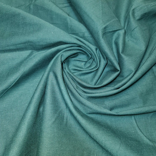 Teal Clearance 100% Cotton Fabric Plain Solid Quilting Craft Dress Material 44" By The Meter