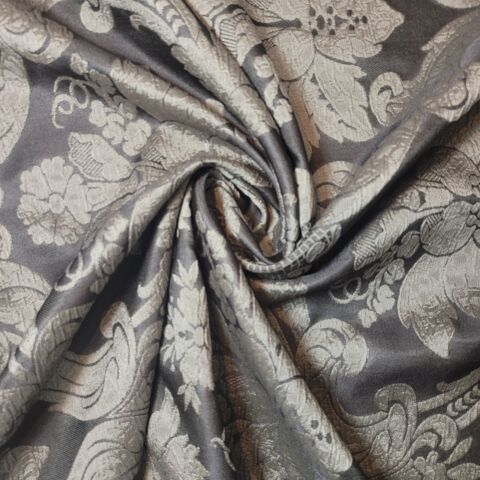 Taupe Damask Medium Weight Curtain & Upholstery Fabrics 58" Wide" by the Meter