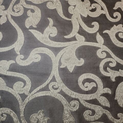 Taupe Traditional Damask Medium Weight Curtain & Upholstery Fabrics 58" Wide by the Meter