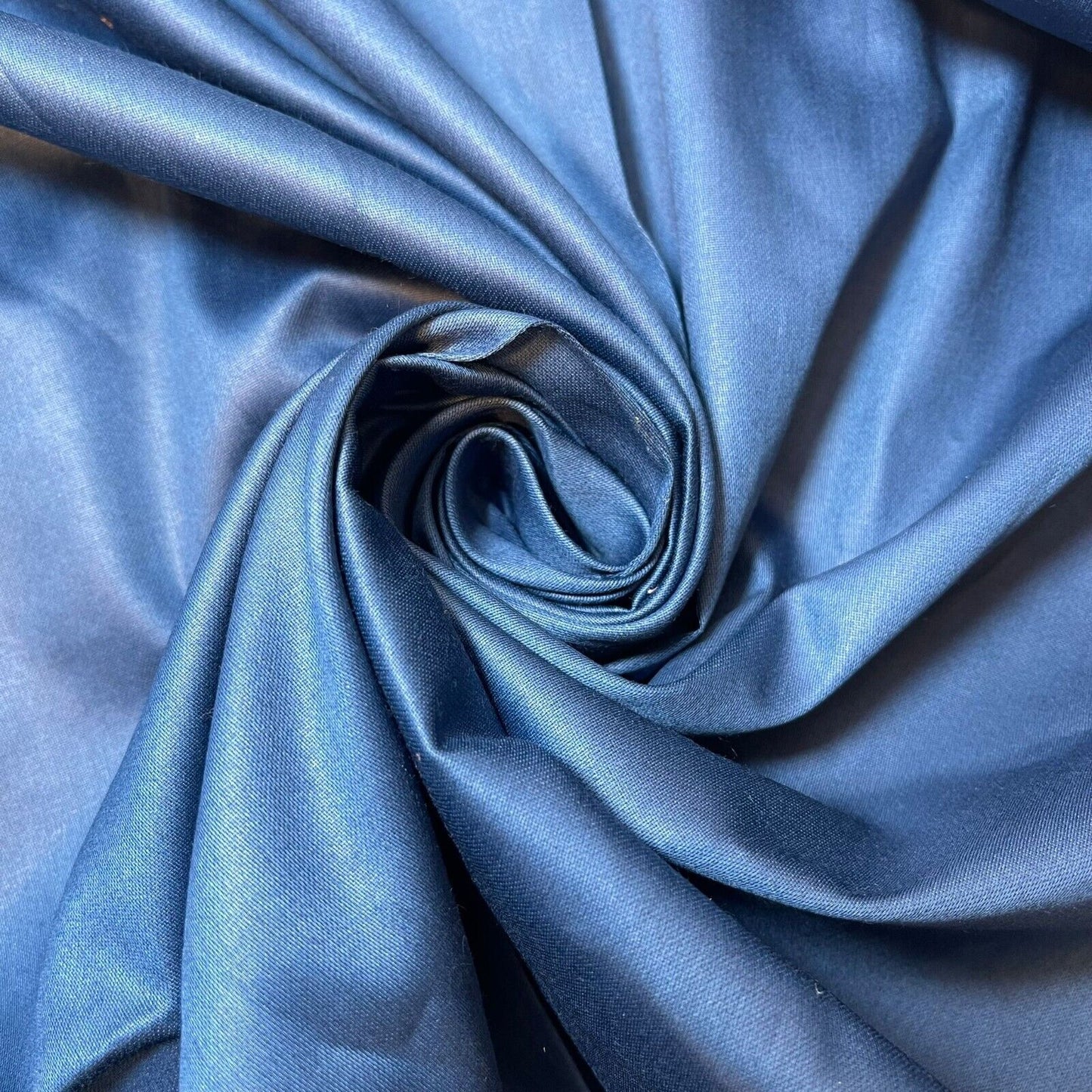 Teal 100% Cotton Sateen Material Curtain Lining Dress Craft Quilting Fabric 44" By The Meter