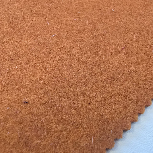 Terracotta Italian Wool Blend Fabric – Premium Coat, Jacket, Dress & Costume Material – 58" Wide