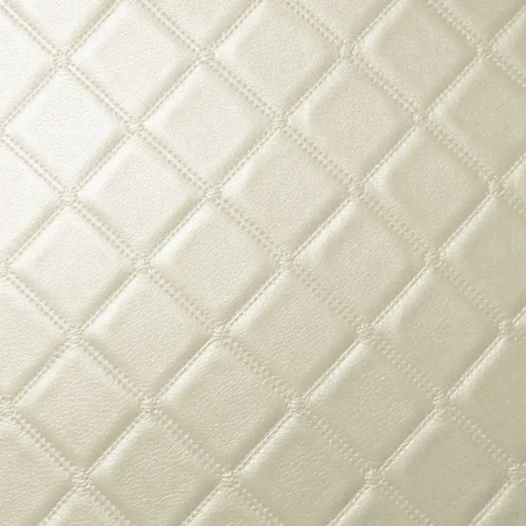 Flame Retardant Upholstery Vinyl Leatherette Trellis Diamond Pattern | PVC 140cm Wide â€“ Sold by the Meter