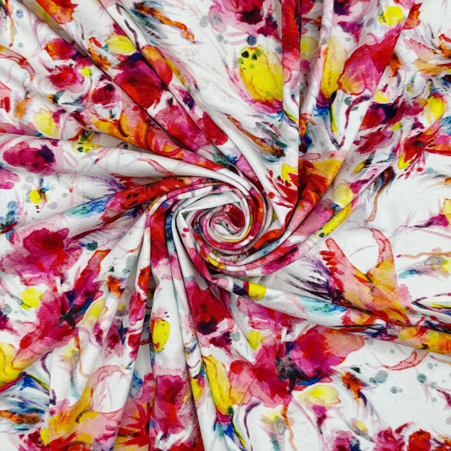 Digitally Printed Viscose Jersey Fabric | Soft Stretch Jersey 60" (150cm) Wide Dressmaking Fabric â€“ Sold by the Meter
