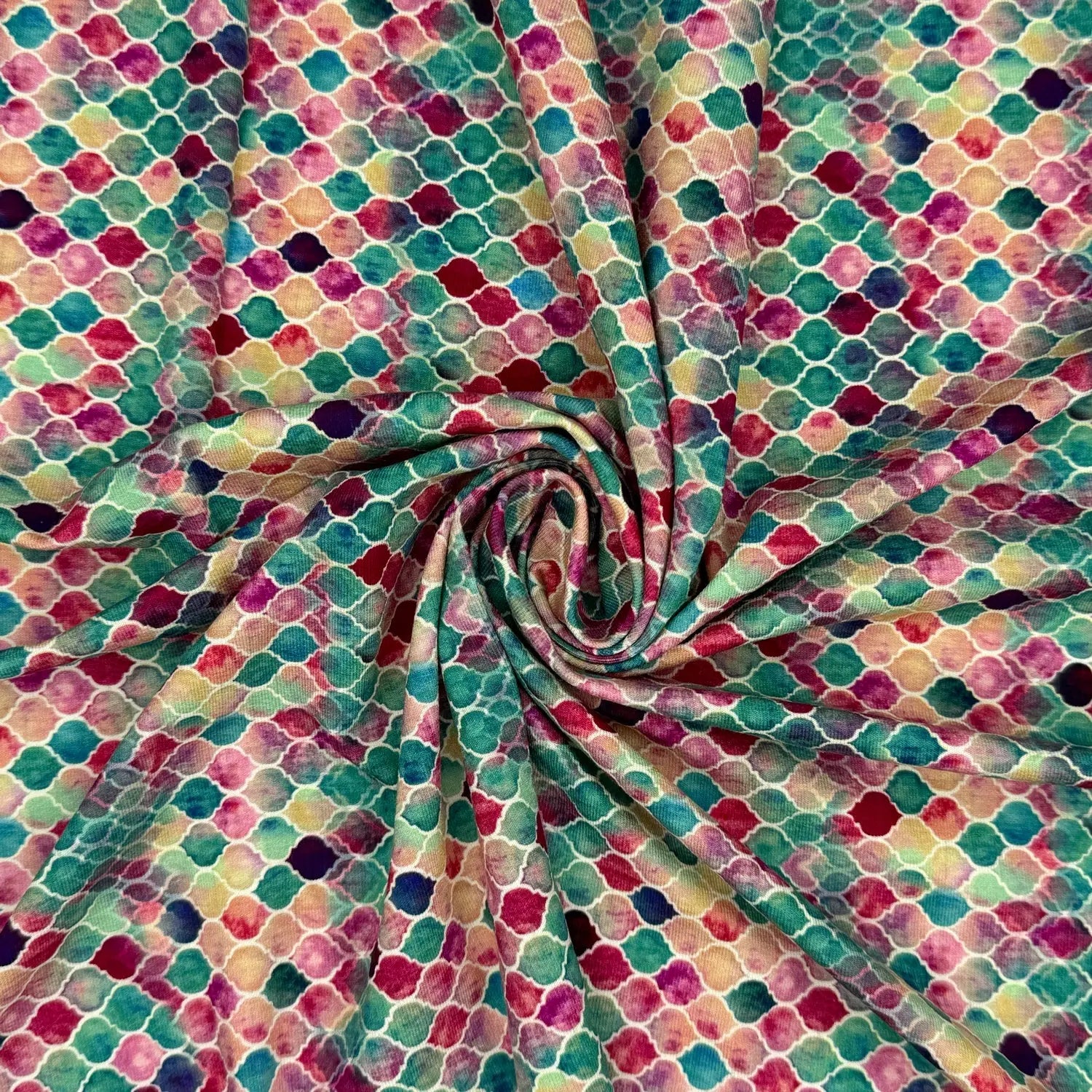 Digitally Printed Viscose Jersey Fabric | Soft Stretch Jersey 60" (150cm) Wide Dressmaking Fabric – Sold by the Meter