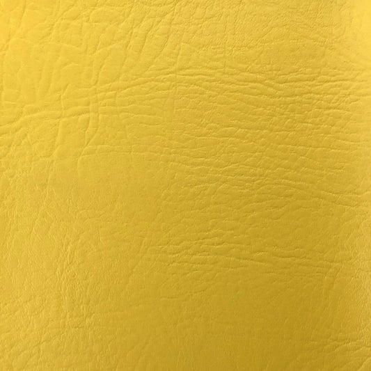Yellow Leatherette Faux Leather Fabric – Durable Upholstery Vinyl for Furniture, Bags, Crafts & Apparel 58" By The Meter