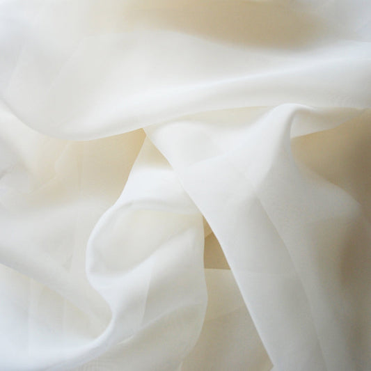Plain Inherently FR Voile Sheer Drapery Fabric | 100% Polyester 59" (150cm) Wide 50gsm – Sold by the Meter