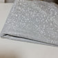 White Shimmer Moonlight Shiny Stretch Glitter Nylon Matertial Backdrop X-mas Décor Dress Craft Fabric 58" By The Meter