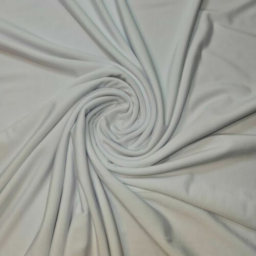 White ITY Lycra Elastane 4 Way Stretch Spandex Jersey Dress Craft Fabric 58" By The Meter (Copy)