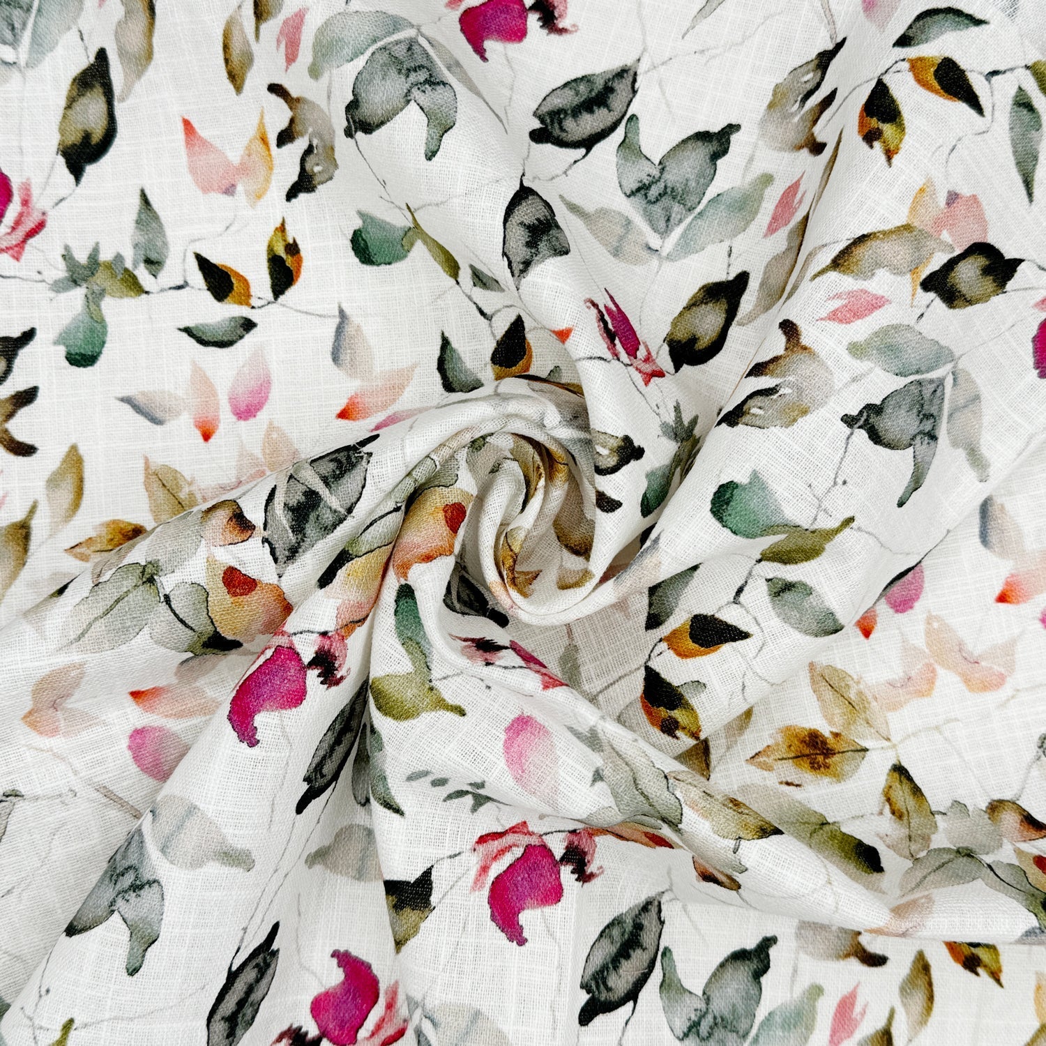 Washed 100% Linen Printed Fabric | Soft Premium Linen 54" (136cm) Wide – Sold by the Meter