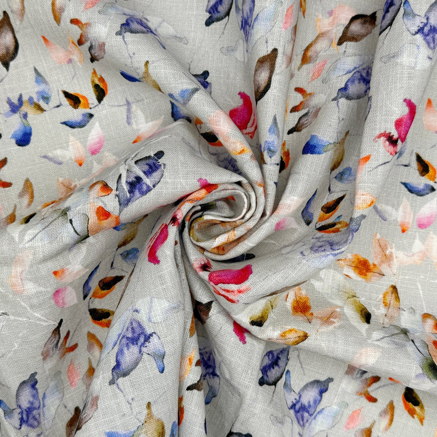 Washed 100% Linen Printed Fabric | Soft Premium Linen 54" (136cm) Wide – Sold by the Meter