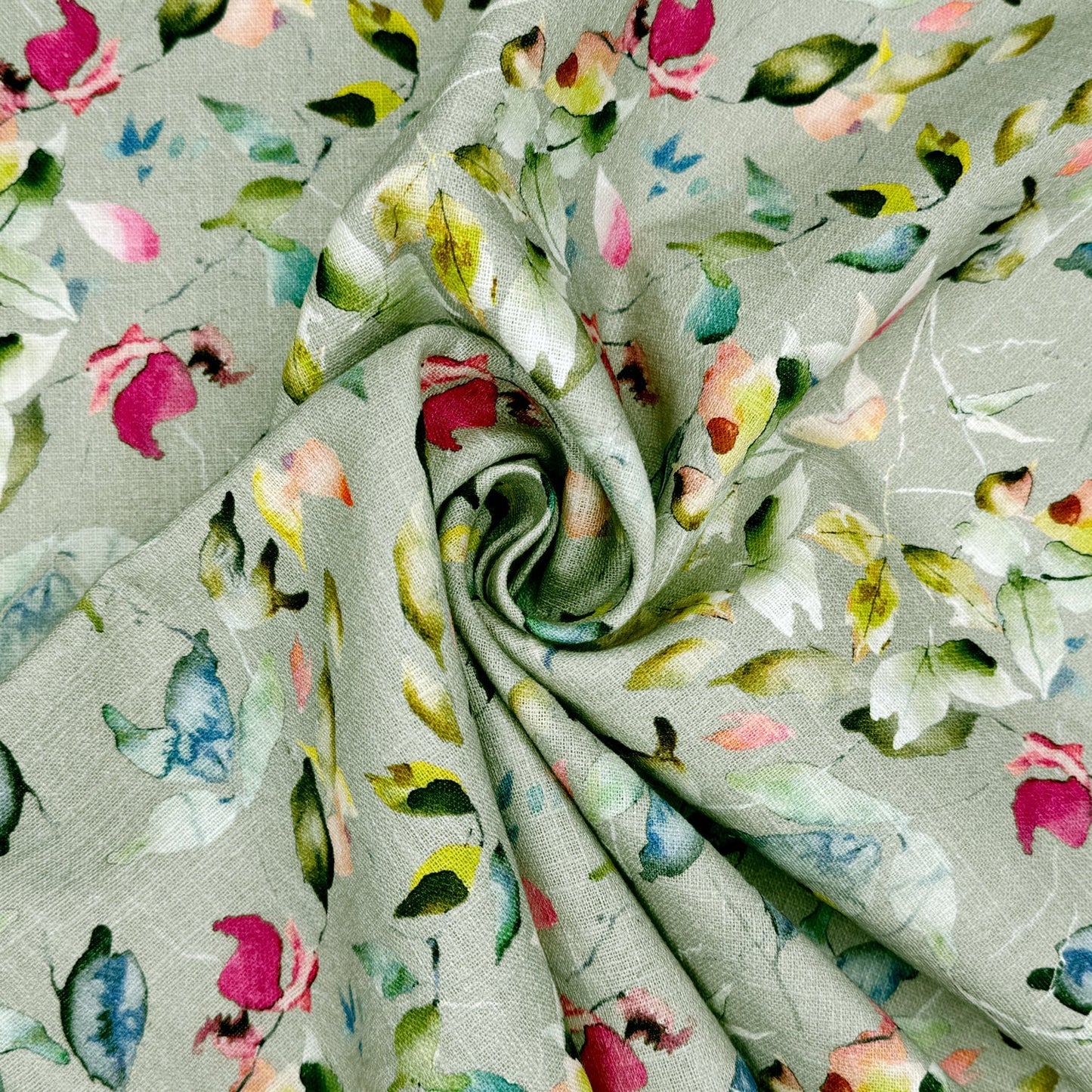 Washed 100% Linen Printed Fabric | Soft Premium Linen 54" (136cm) Wide – Sold by the Meter