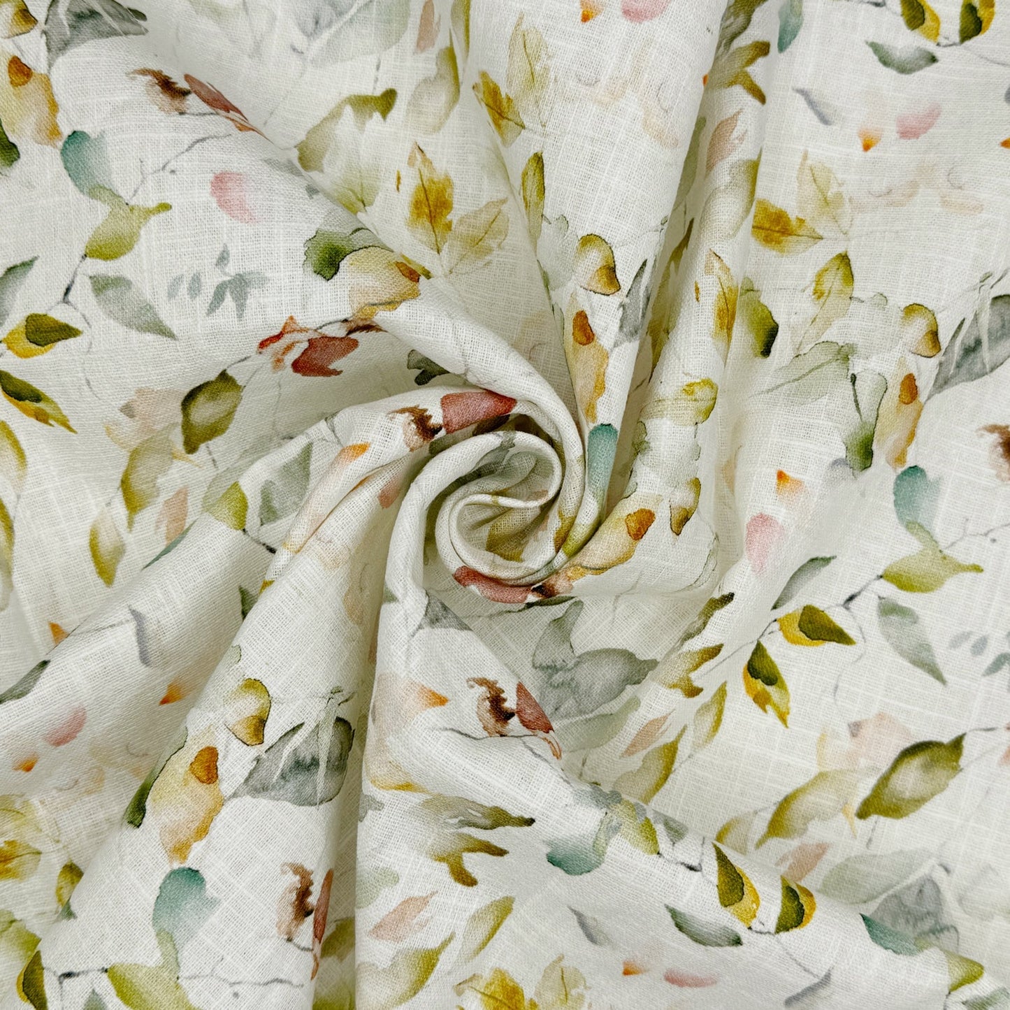 Washed 100% Linen Printed Fabric | Soft Premium Linen 54" (136cm) Wide – Sold by the Meter