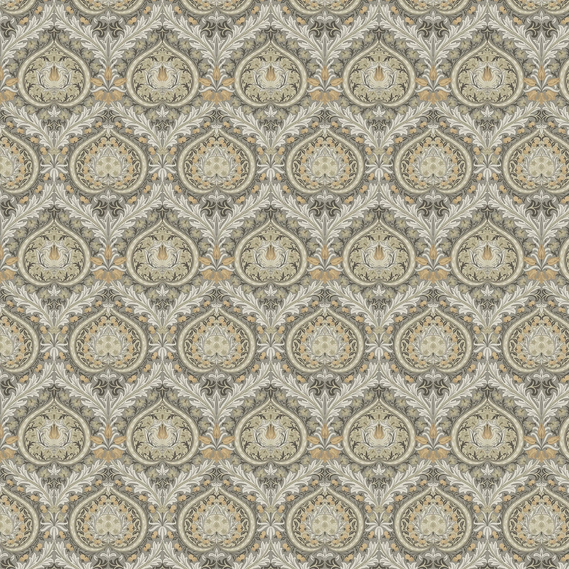 William Morris 100% Cotton Furnishing Weight Side-Matching Printed Panama Fabric | European Produced 55" (140cm) Wide 220gsm â€“ Sold by the Meter