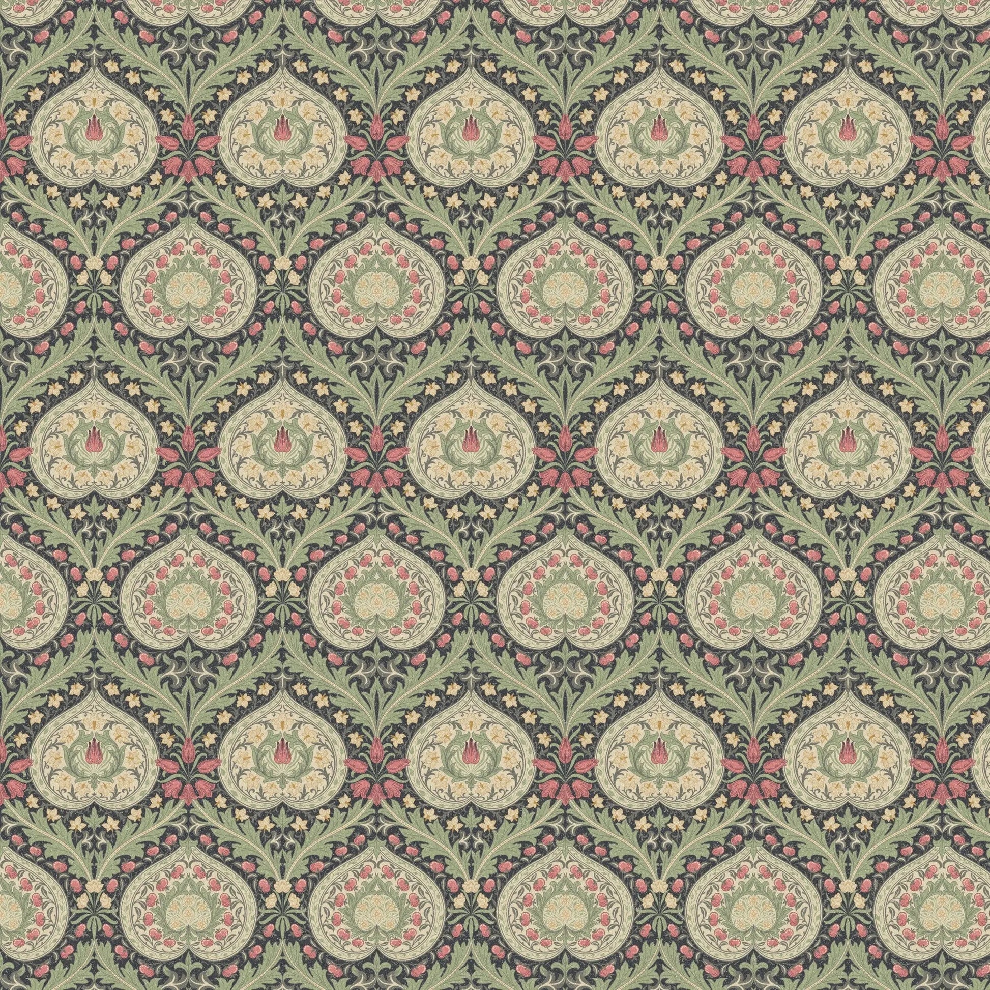 William Morris 100% Cotton Furnishing Weight Side-Matching Printed Panama Fabric | European Produced 55" (140cm) Wide 220gsm – Sold by the Meter