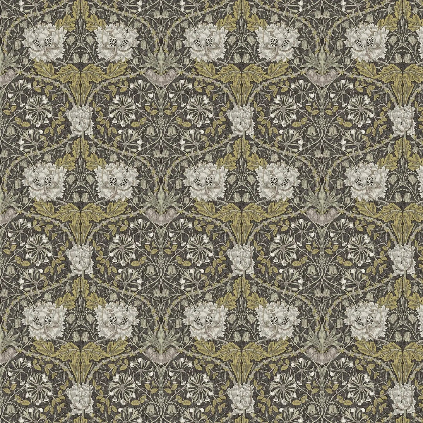 William Morris 100% Cotton Furnishing Weight Side-Matching Printed Panama Fabric | European Produced 55" (140cm) Wide 220gsm â€“ Sold by the Meter