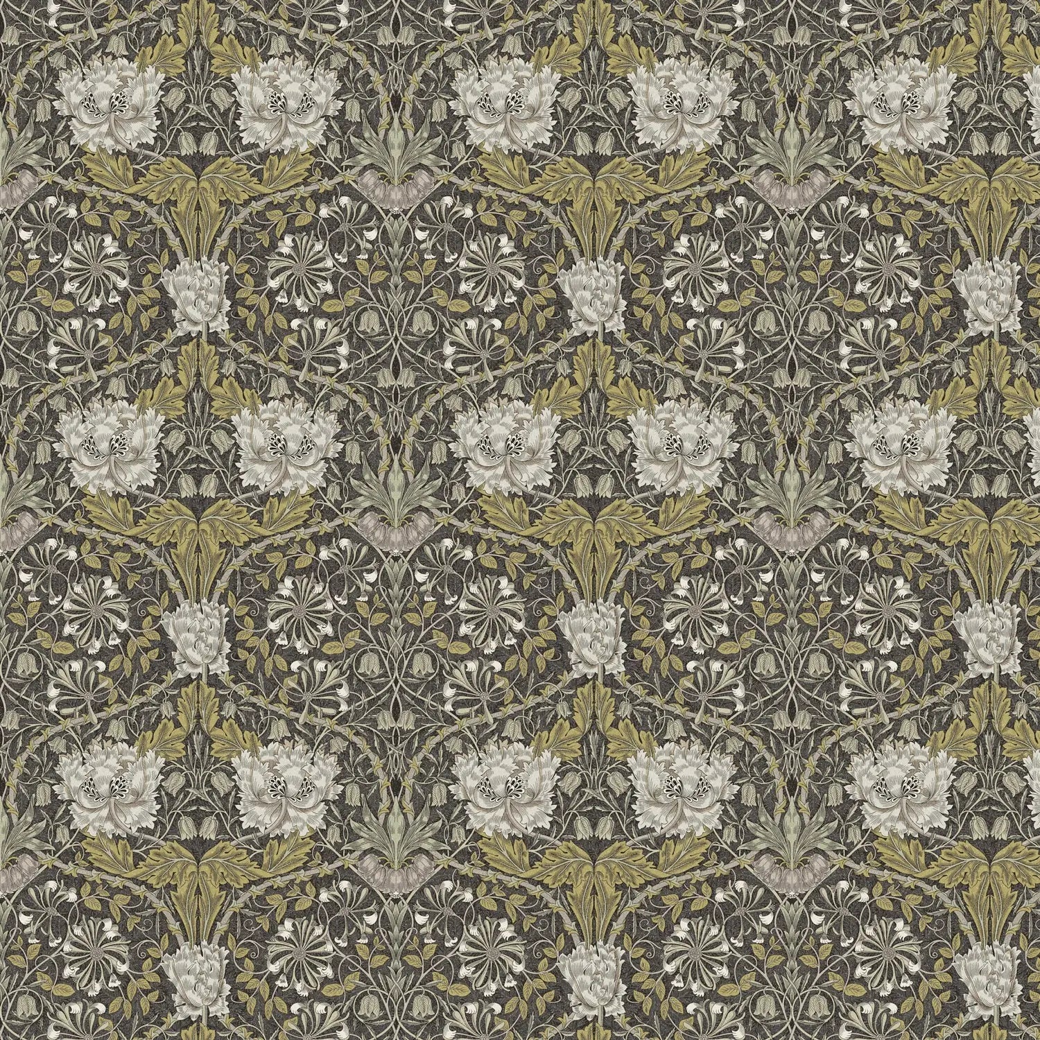William Morris 100% Cotton Furnishing Weight Side-Matching Printed Panama Fabric | European Produced 55" (140cm) Wide 220gsm â€“ Sold by the Meter