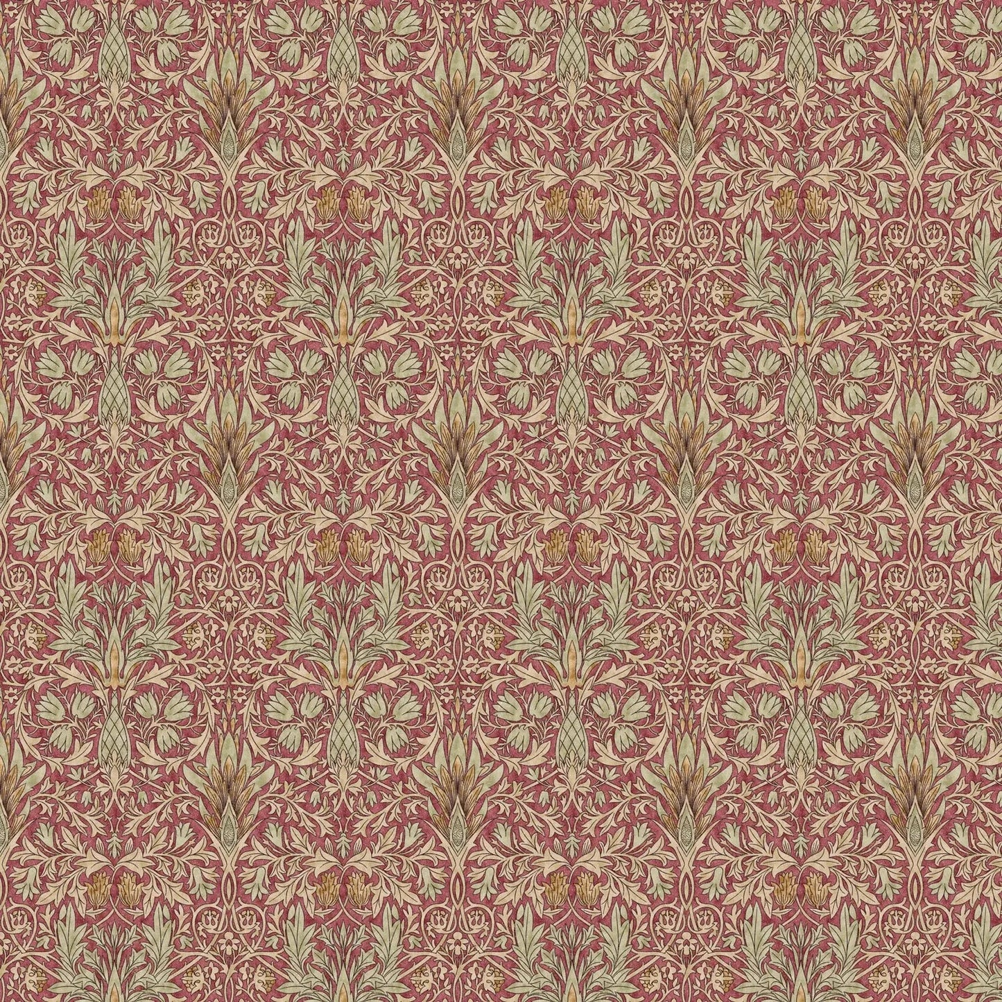 William Morris 100% Cotton Furnishing Weight Side-Matching Printed Panama Fabric | European Produced 55" (140cm) Wide 220gsm – Sold by the Meter