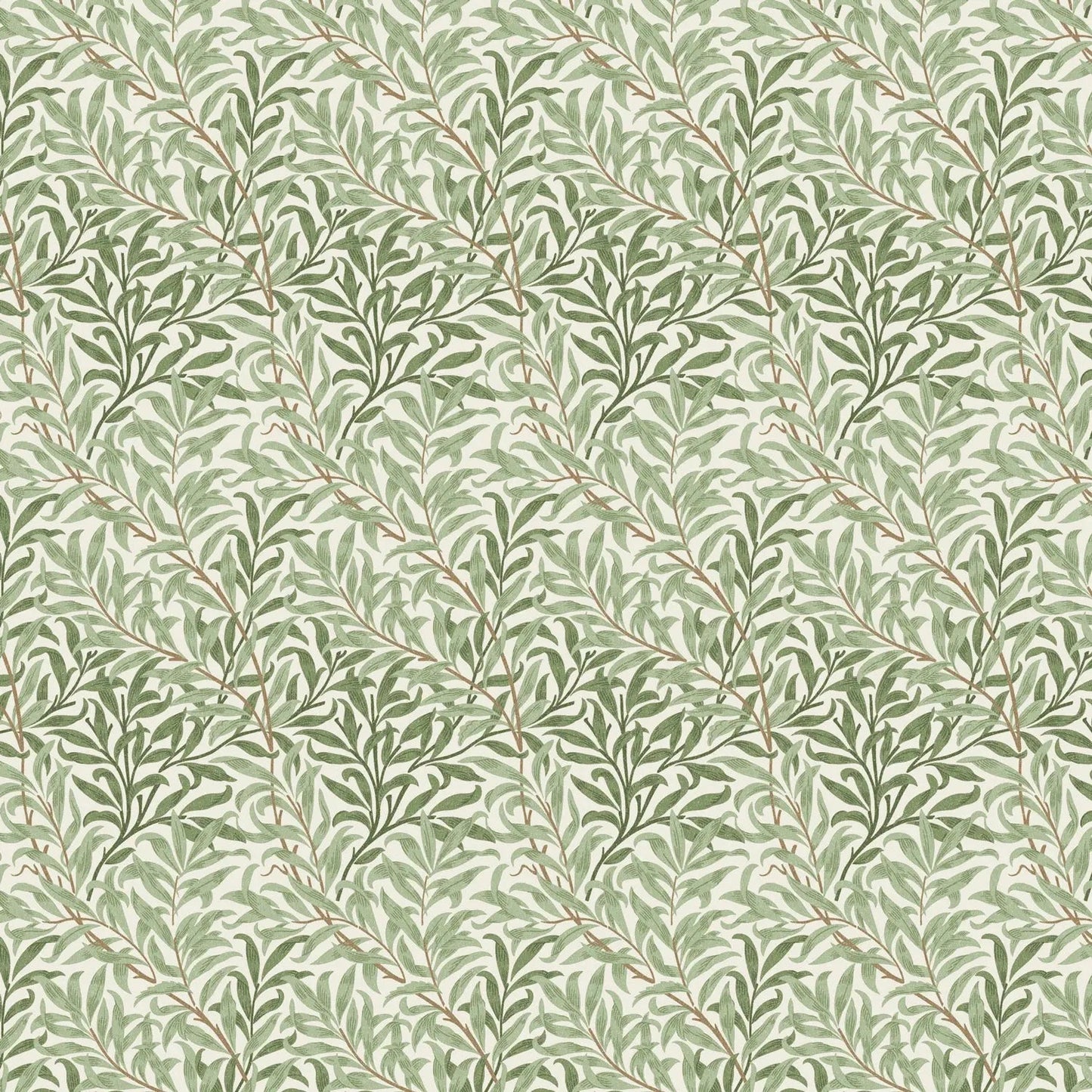 William Morris 100% Cotton Furnishing Weight Side-Matching Printed Panama Fabric | European Produced 55" (140cm) Wide 220gsm – Sold by the Meter
