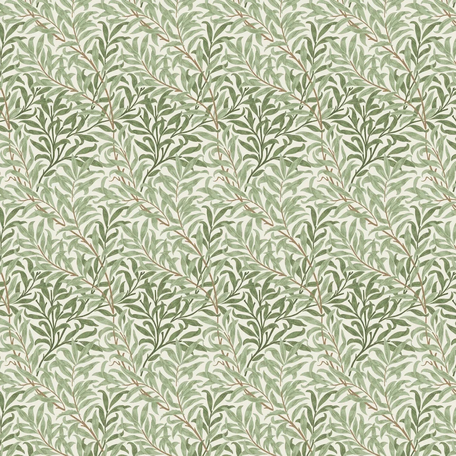 William Morris 100% Cotton Furnishing Weight Side-Matching Printed Panama Fabric | European Produced 55" (140cm) Wide 220gsm – Sold by the Meter
