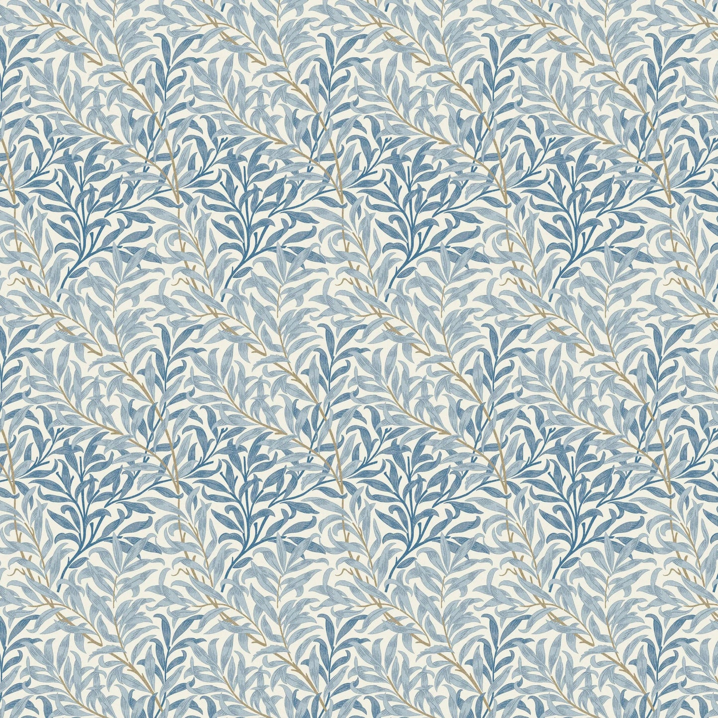 William Morris 100% Cotton Furnishing Weight Side-Matching Printed Panama Fabric | European Produced 55" (140cm) Wide 220gsm – Sold by the Meter