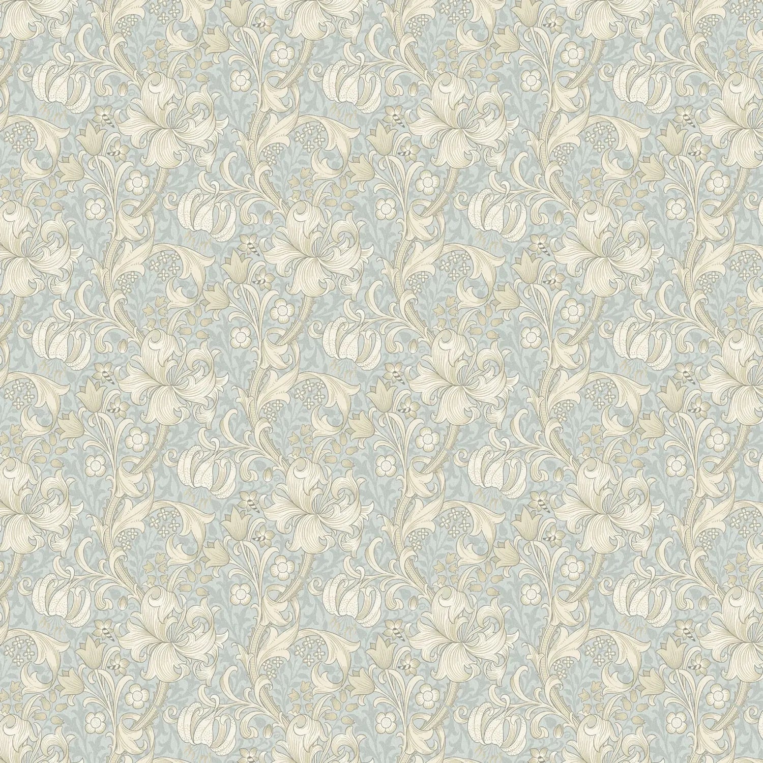 William Morris 100% Cotton Furnishing Weight Side-Matching Printed Panama Fabric | European Produced 55" (140cm) Wide 220gsm â€“ Sold by the Meter