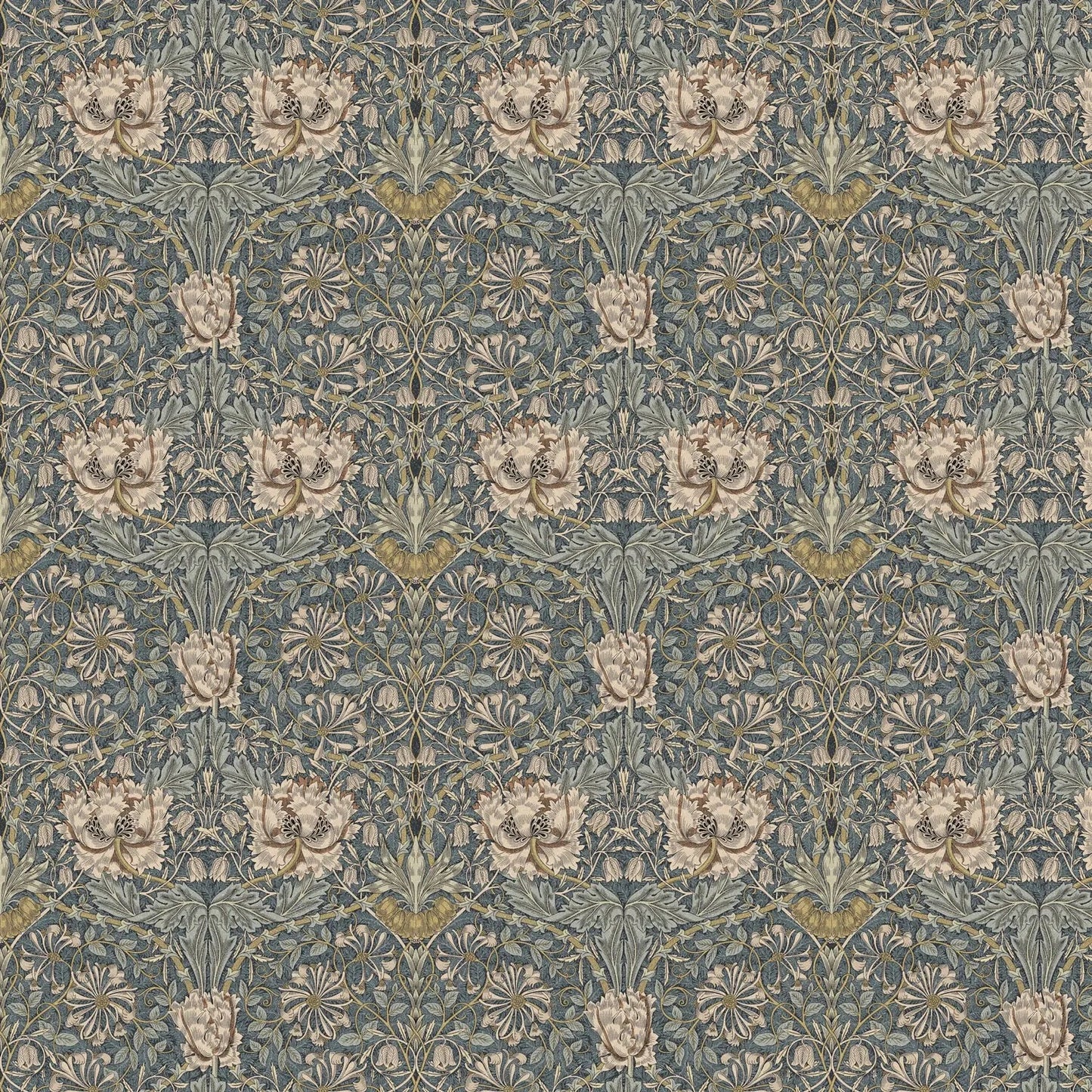 William Morris Design Coated Cotton Fabric | Waterproof Acrylic & Teflon Coated 100% Cotton 55" (140cm) Wide â€“ Sold by the Meter