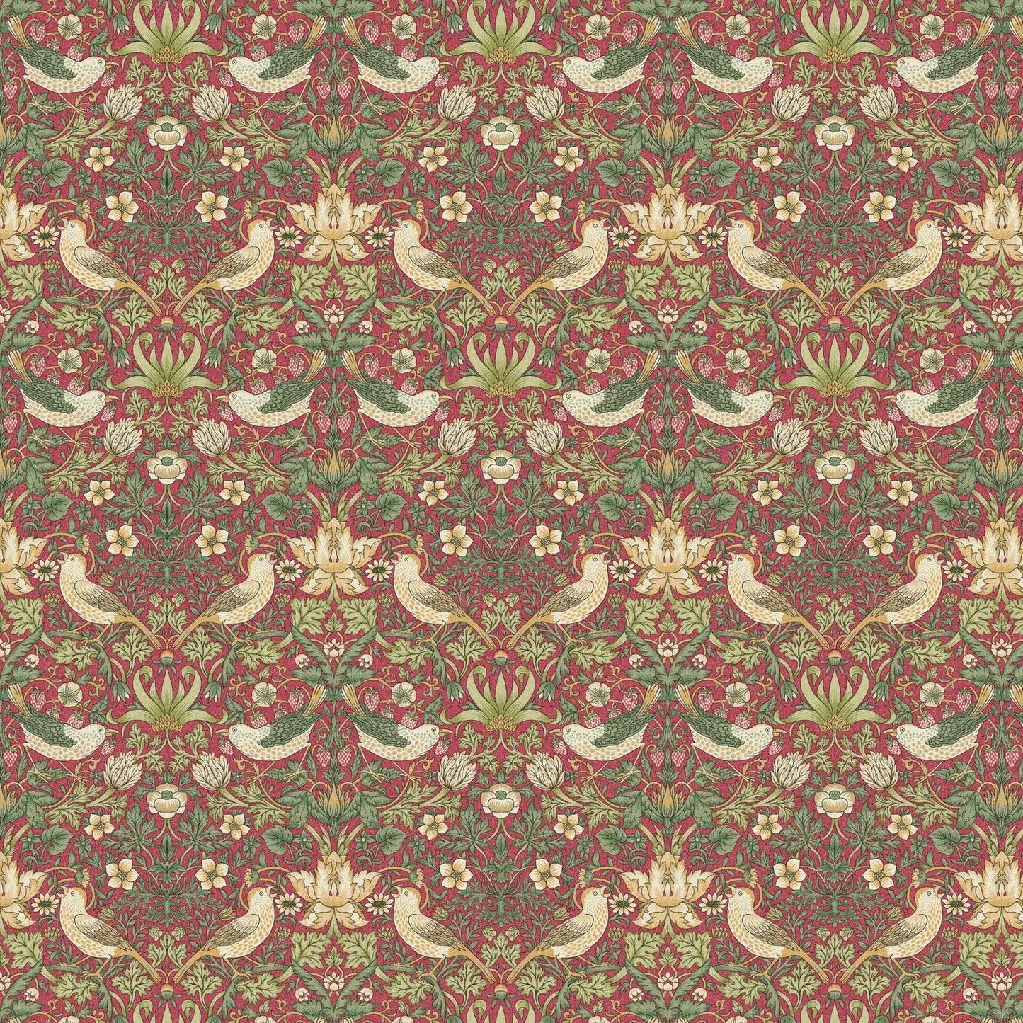 William Morris Design Coated Cotton Fabric | Waterproof Acrylic & Teflon Coated 100% Cotton 55" (140cm) Wide – Sold by the Meter