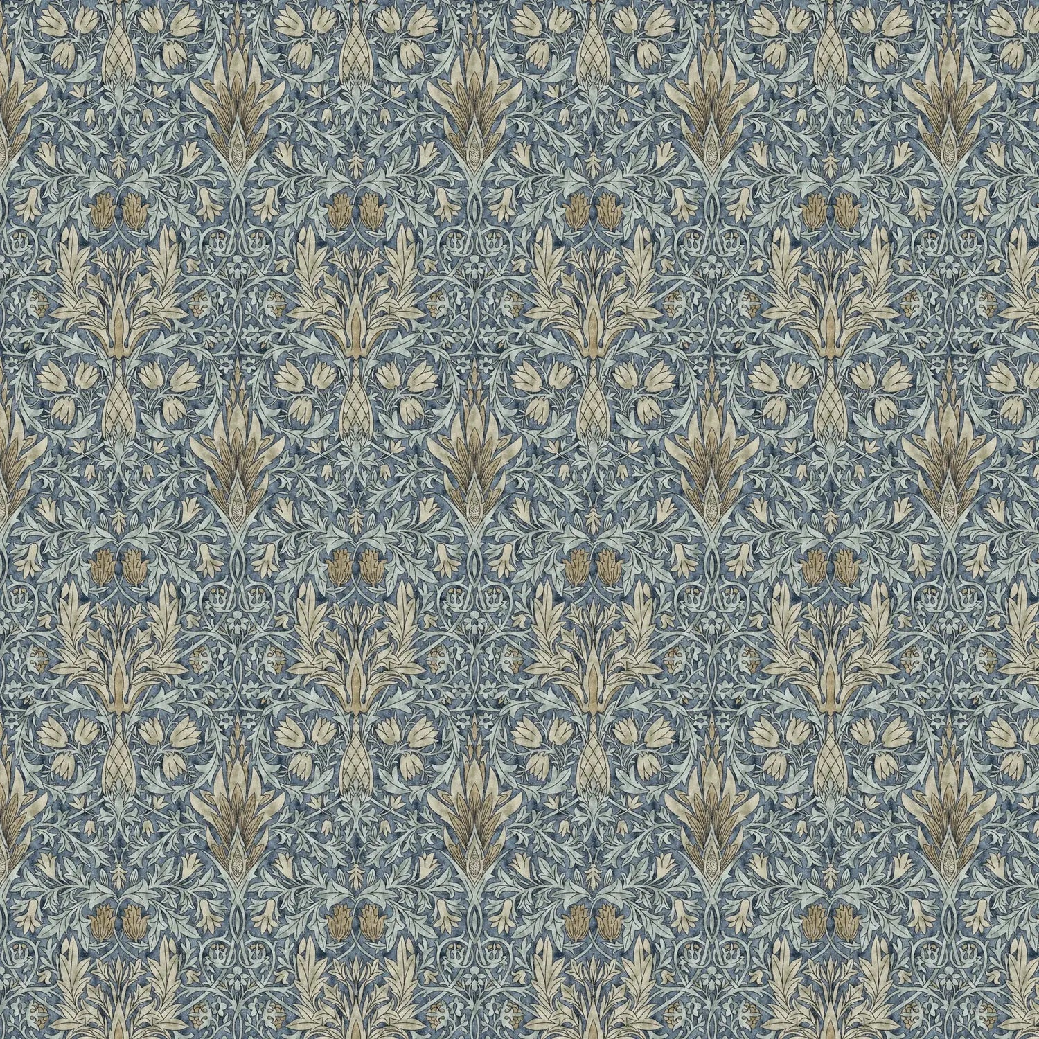William Morris Design Coated Cotton Fabric | Waterproof Acrylic & Teflon Coated 100% Cotton 55" (140cm) Wide – Sold by the Meter