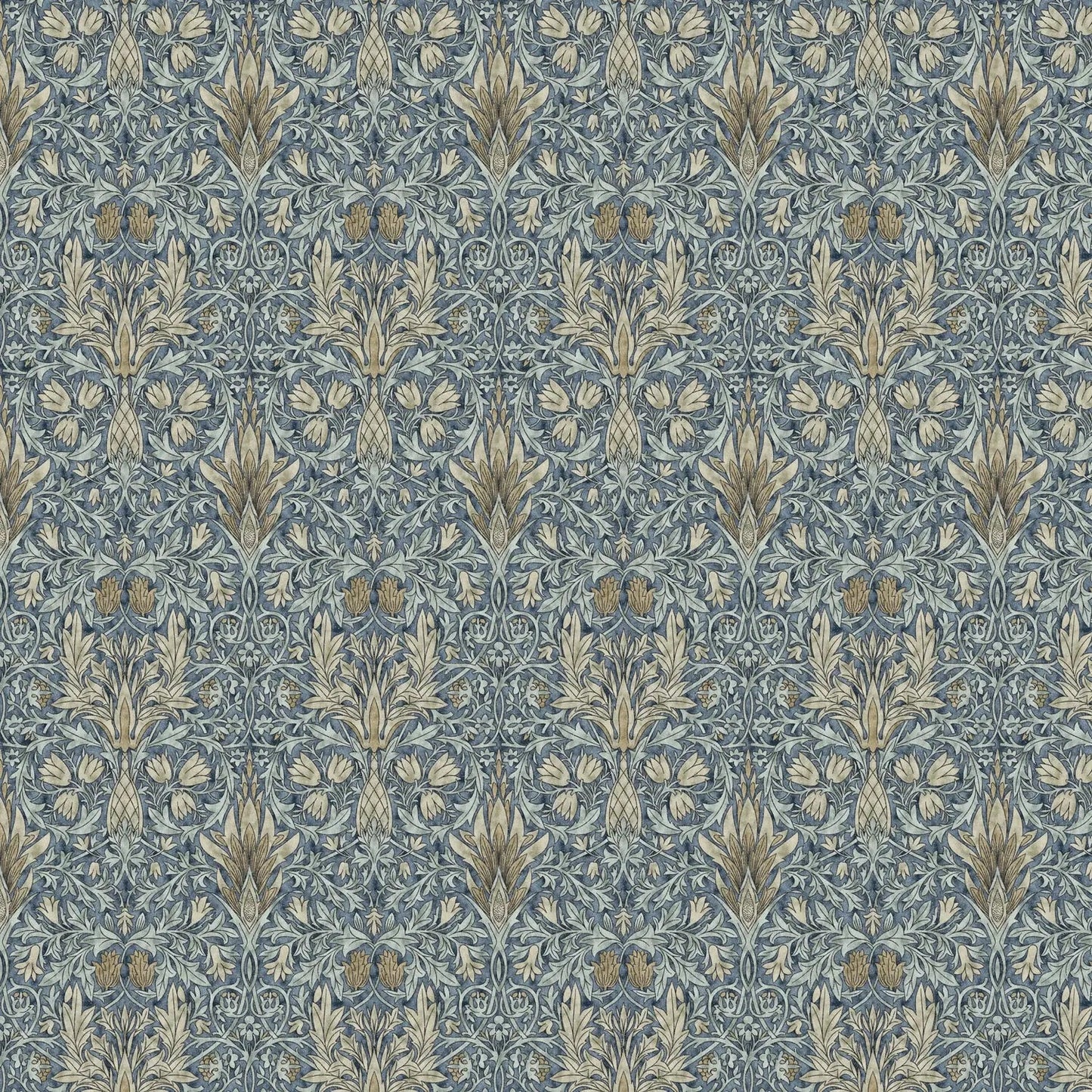 William Morris Design Coated Cotton Fabric | Waterproof Acrylic & Teflon Coated 100% Cotton 55" (140cm) Wide â€“ Sold by the Meter