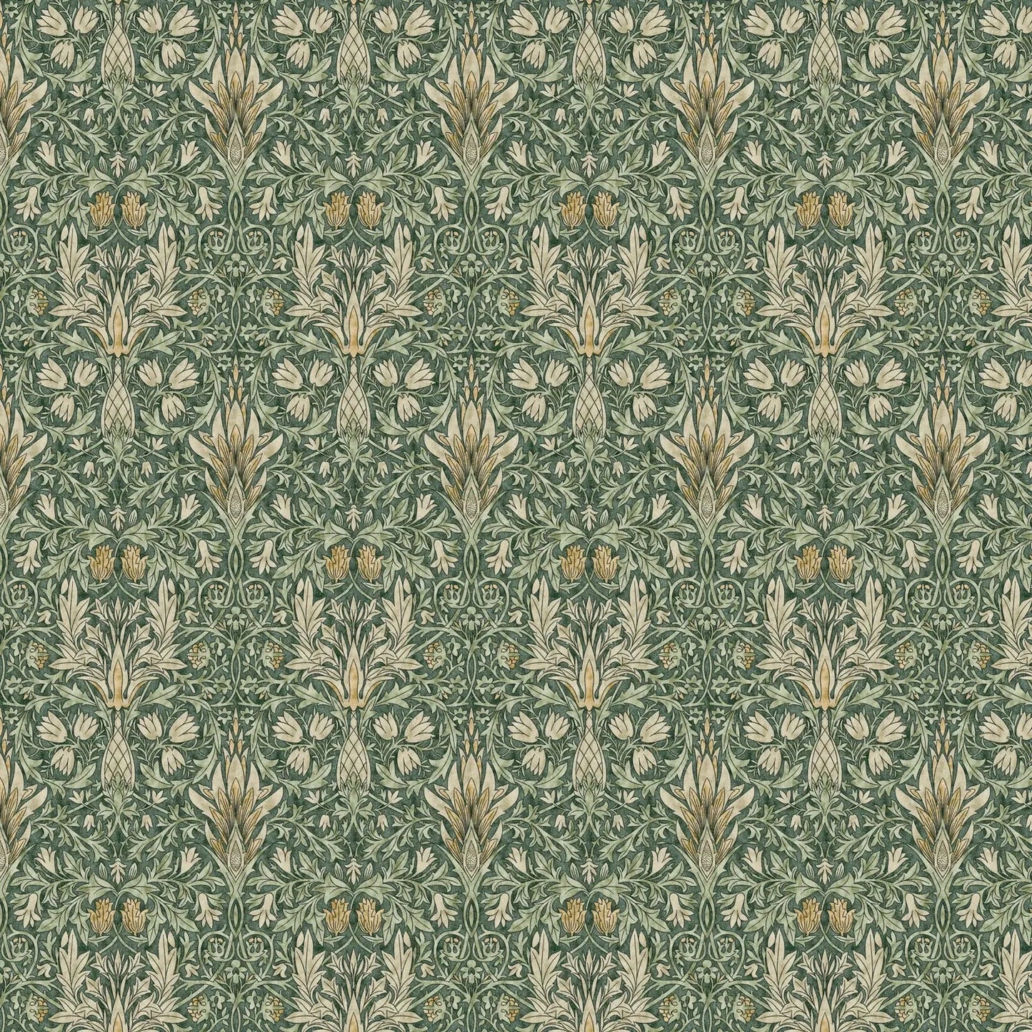 William Morris Design Coated Cotton Fabric | Waterproof Acrylic & Teflon Coated 100% Cotton 55" (140cm) Wide – Sold by the Meter